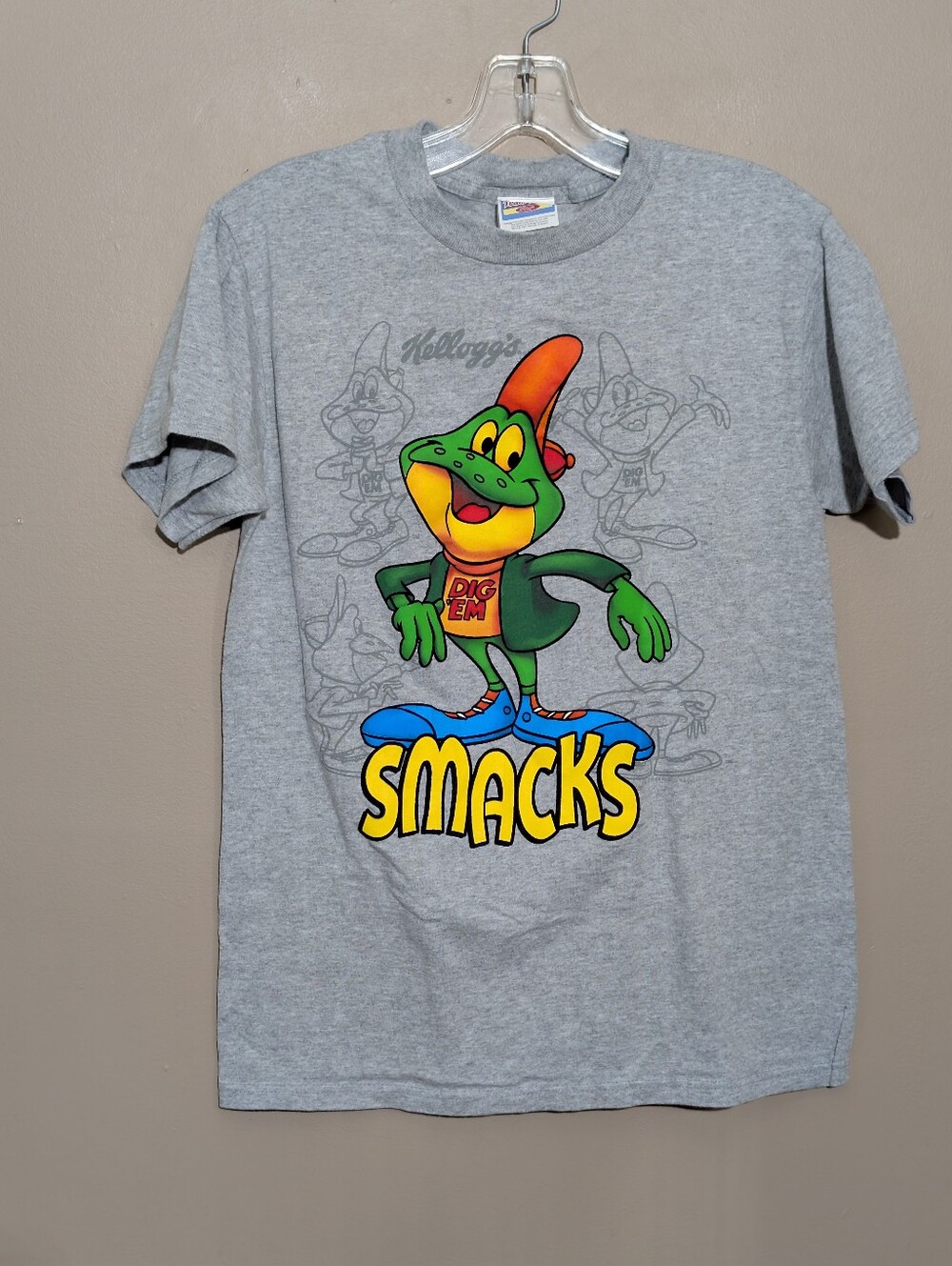 Kellogg's 2001 Honey Smacks Dig Em Frog T Shirt Small Cereal Logo